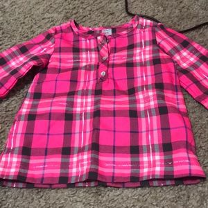 Pink flannel shirt